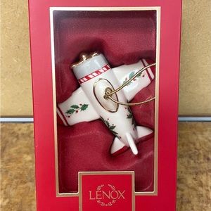Lenox Holiday Accent Airplane New in box